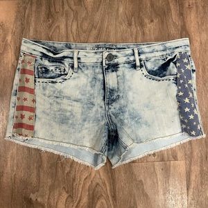 Mossimo Flag Denim Shorts